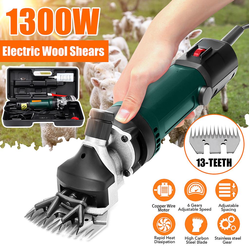 Buy 1300W 220V Electric Sheep Hair Cutting Machine Kit with 13 Tooth