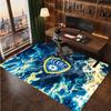 Tappeto in Velluto di Cristallo con Stampa del Leeds United Football, Comodo Assorbente d'Acqua Antiscivolo Tappeto per Pavimenti Interni