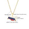 Russia Flag Chain Necklaces National Map Pendant Choker Country Jewelry