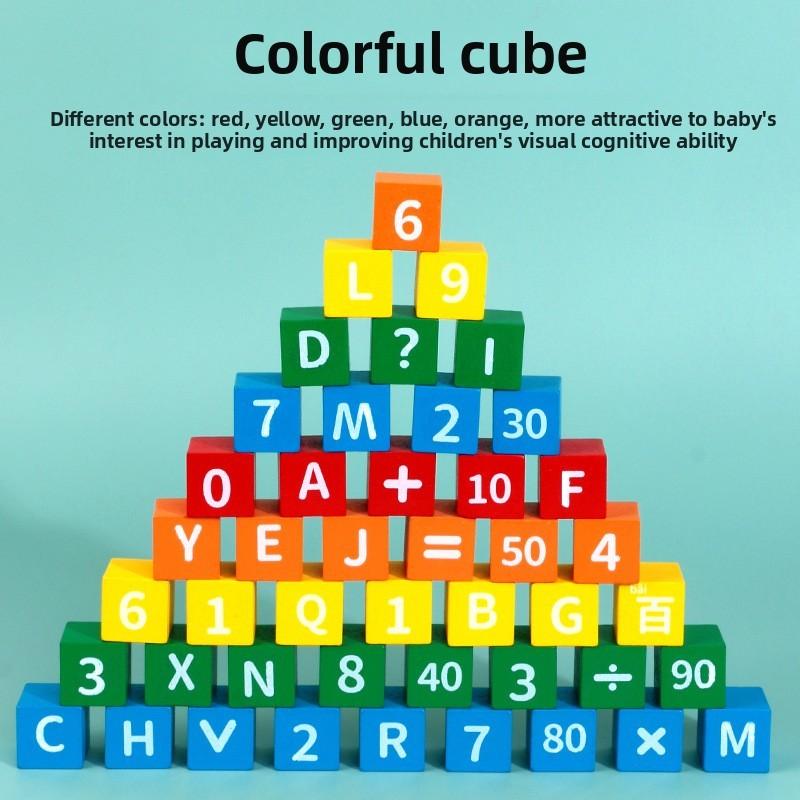 

Кубики Конструктор Разноцветные Блоки Цифры Узор Логическая Развивающая Игрушка для Малышей