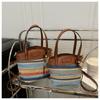 Woven Messenger Bag Bag Women's Summer New Versatile Shoulder Bucket Bag