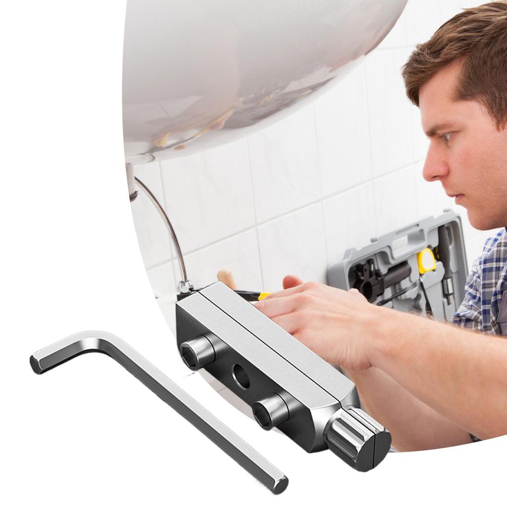 Carbon Steel Broken Wire Extractor Threading Tools Tap Screw Remover Water-tap Angle Valve Repair for 4/6 Points Bolt Extractor