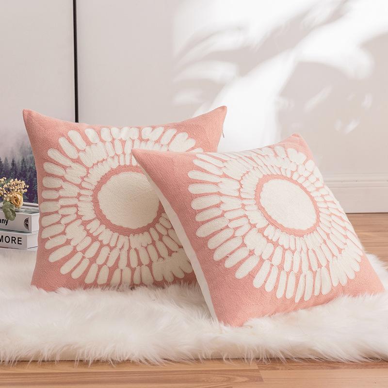 

Юго-Восточная Азия Постель и Завтрак Качели Диван Украшение Подушка Чехол Ins Подсолнух Ромашка Вышивка Гамак Спинка Дивана Премиум 45 * 45cm without core