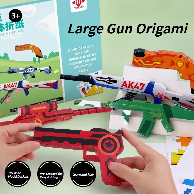 Paper Airplane Origami Handicrafts Kit Sheets Colorful Papers Crafts Montessori Toys Children Gift DIY 10/36/37 for Play Entertaining Safe