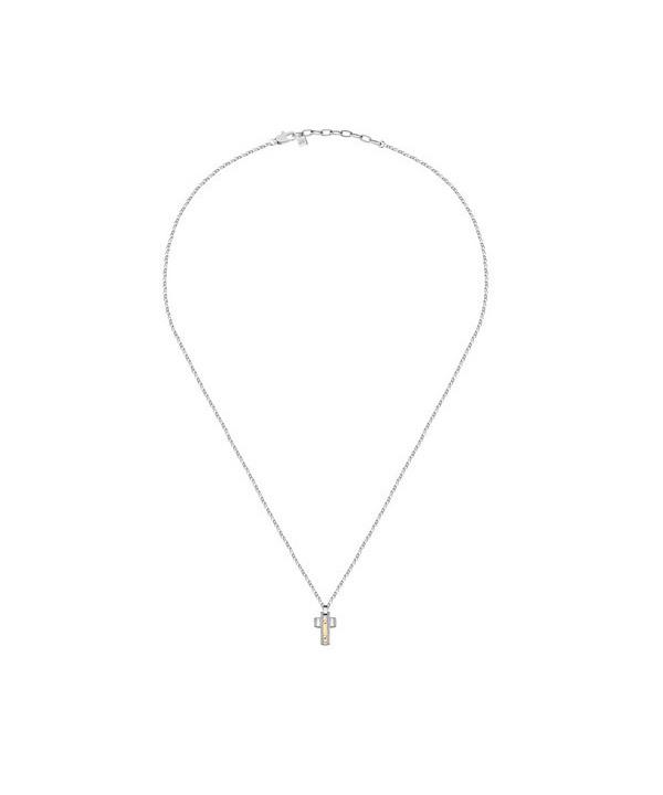 Morellato Gold Edelstahl und 750 Gold Halskette SATM02 für Herren