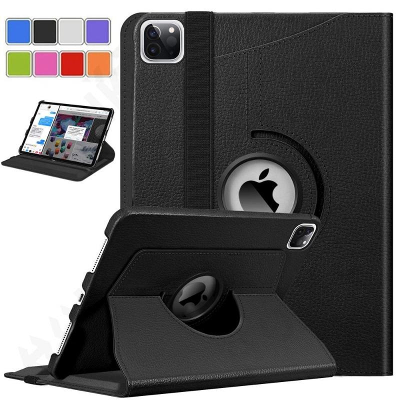 

Чехол для iPad 12.9 10.2 Pro 13 11 2024 12.9 2022 Mini 6 5 4 вращающаяся E подставка личи текстура PU кожа откидная подставка держатель чехол