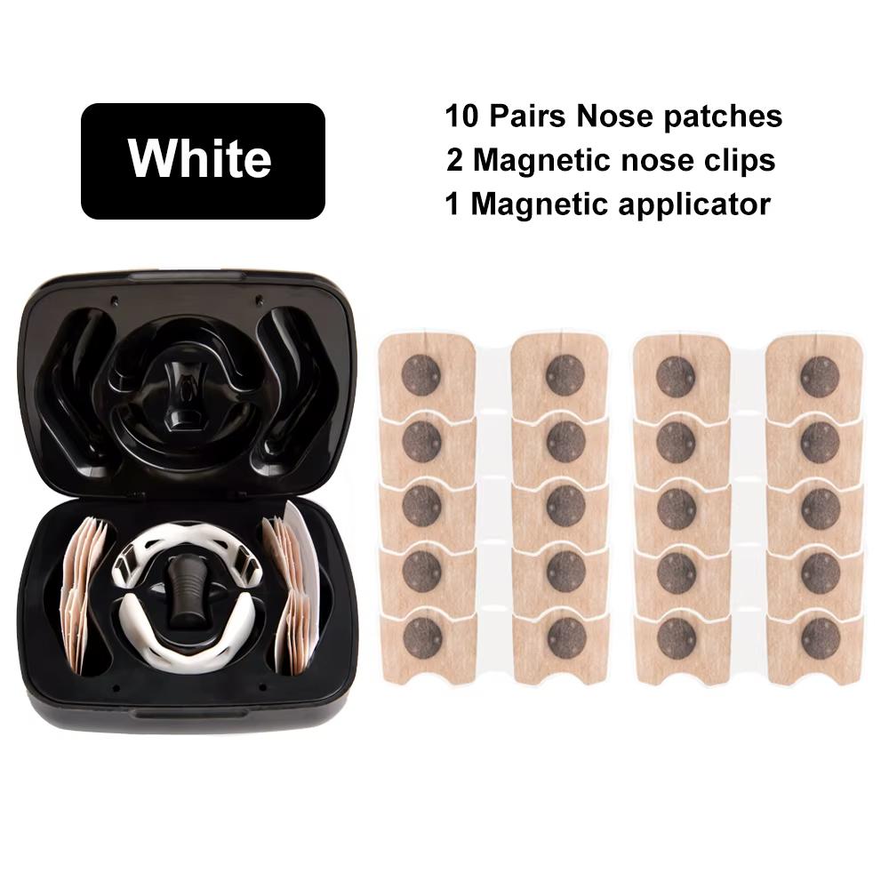 Magnetische Nasenatmungsdilatatoren-Kits Nasendilatator Steigern Sauerstoffaufnahme Atmung Nachfüllung Nasenklammer Nasenstreifen Reduzieren Schnarchen