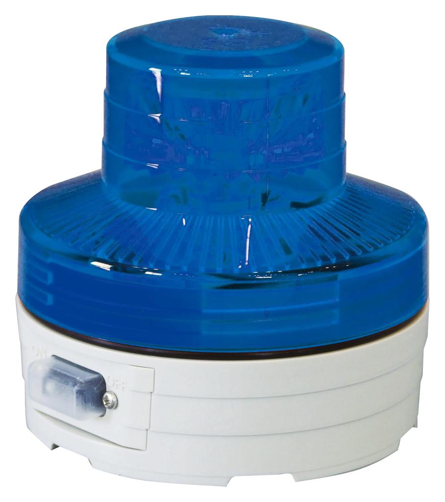 Nichido Ind NU-AB Battery-Operated LED Rotating Light, Nico UFO, Steady-On, Blue, 12085