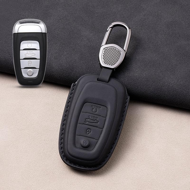 Luxury  Leather Car Key Cover for FAW Hongqi HS5 H5 H9 HS7 H7 L5 HS3 L9 HS9 Shell Case Workmanship Like Silk