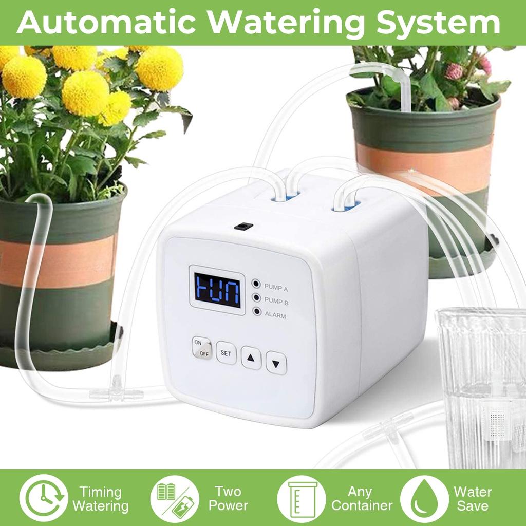 Single/Double Pump Garden Drip Irrigation Device Controller Timer System Intelligent Automatic Watering Device for Plants DC5V