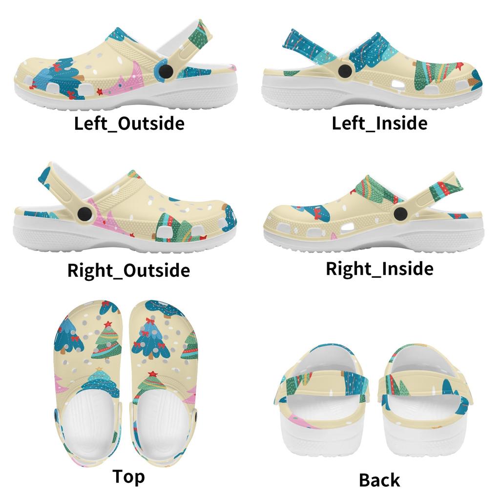 Fashion Printed EVA Travel Clogs Unisex Flexible Soft Slip On Travel Use Beach Garden Daily Walking Walking Shoes Pool Shower Use