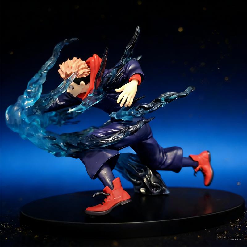 In Stock Anime Sorcery Fight Jjk Yuji Itadori Desktop Decoration Ornament Model Handmade With Base For collect Toy Boy Gift