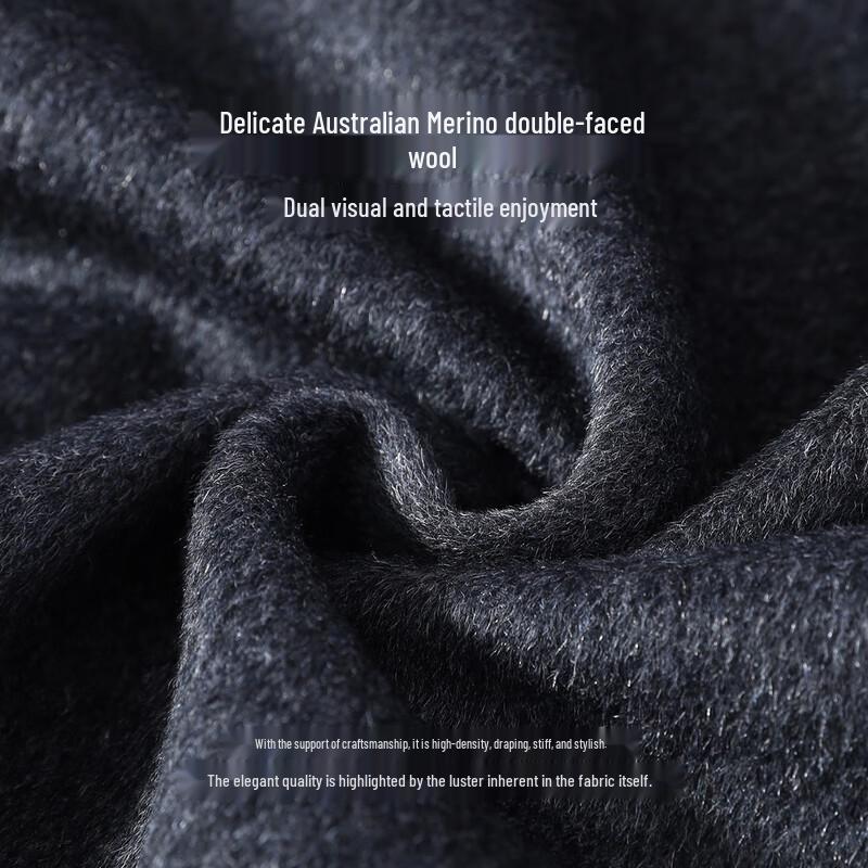 Antonio Men's Cashmere Blend Business Wool Coat