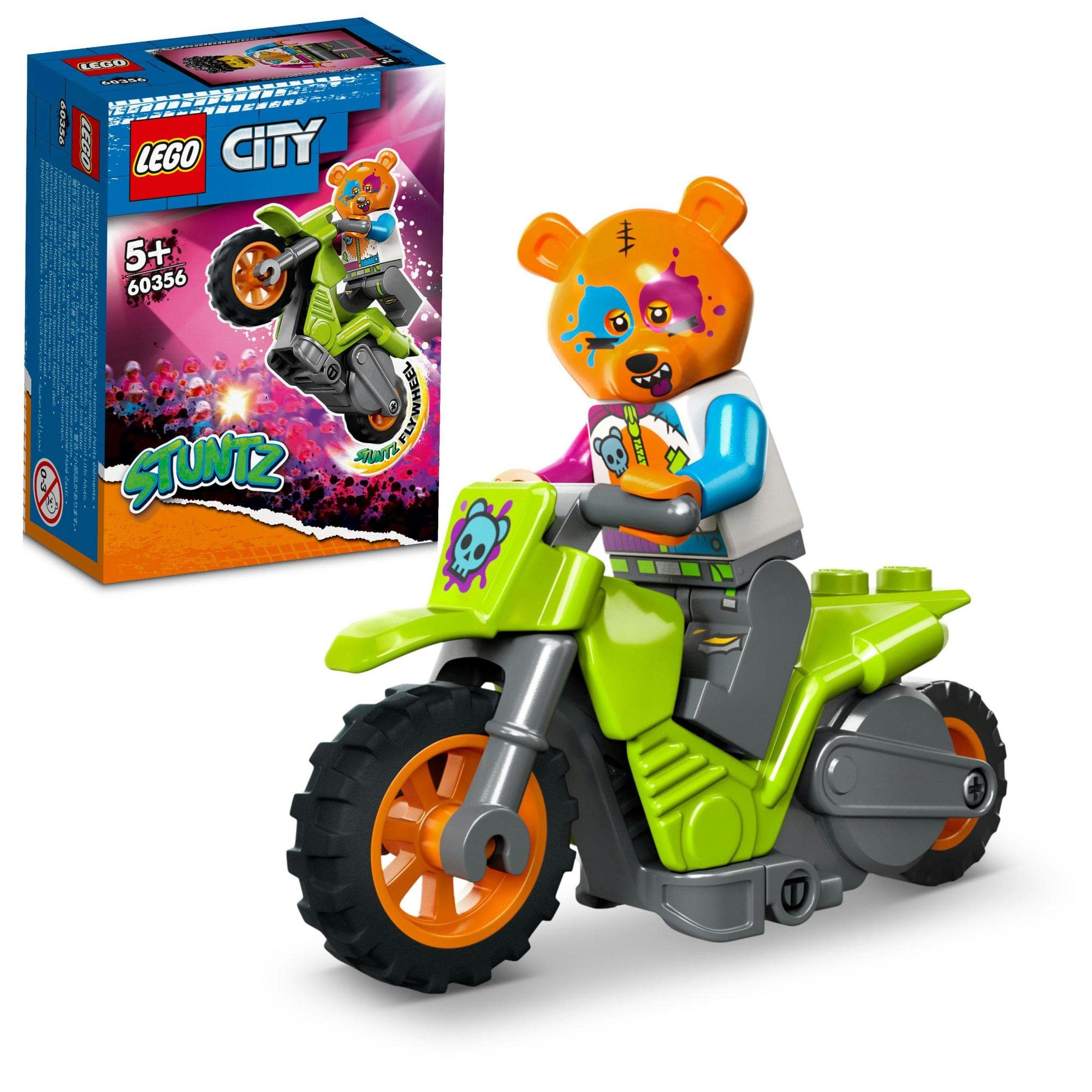 LEGO City Stunt Bike (Bear) 60356, a great gift for boys and girls ages 5 and up.