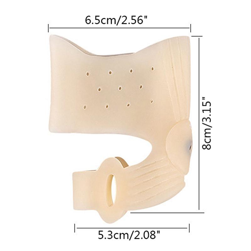 2Pcs Silicone Big Toe Separator Valgus Bunion Corrector Feet Bone Thumb Adjuster