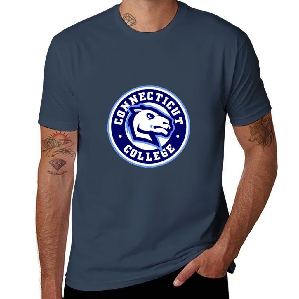 Connecticut College T-shirt T Shirts For Man Pack White Black Cotton T-shirt Plain For Man Package Cotton T Shirt Man T-shirt