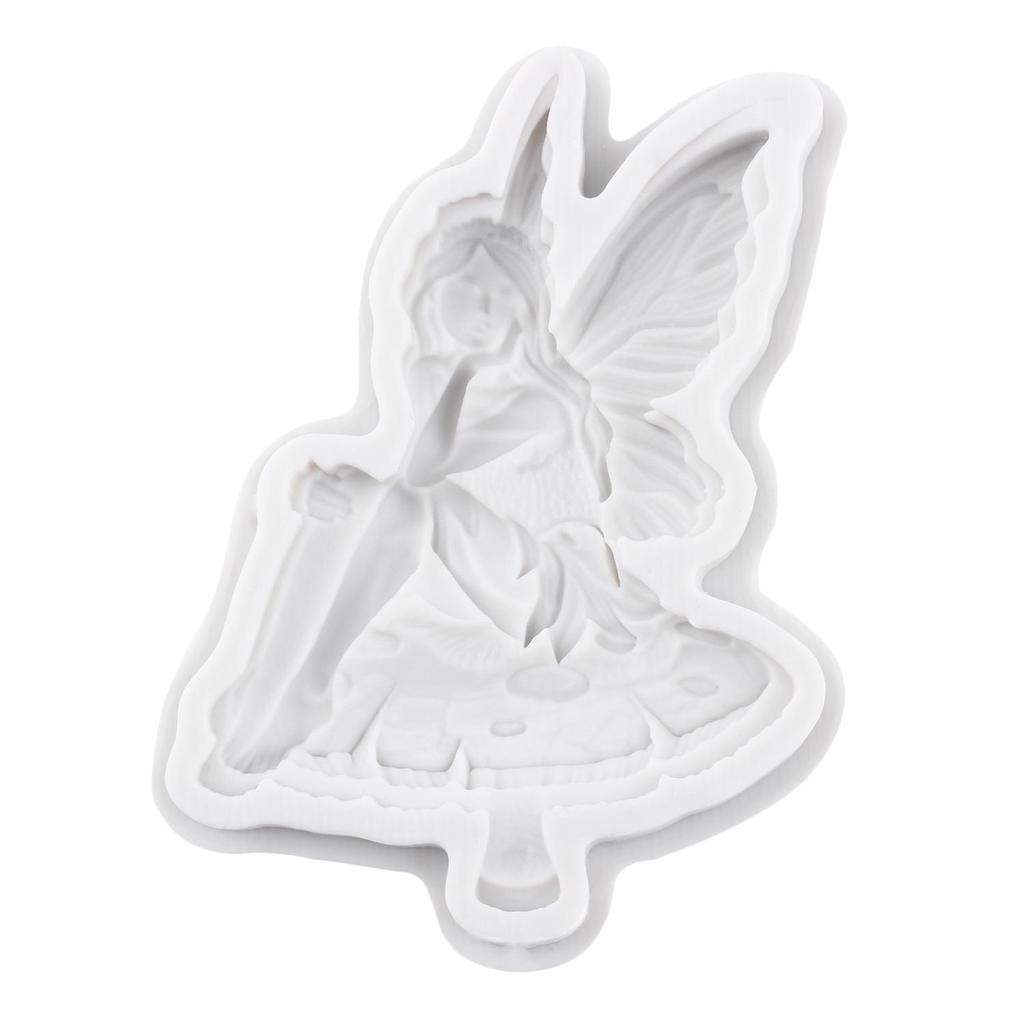 Flower Fairy Silicone Mold Butterfly Fairy Fondant Molds Cake Decorating Tools Theme Cake Dessert Decorated Chocolate Candy Mold