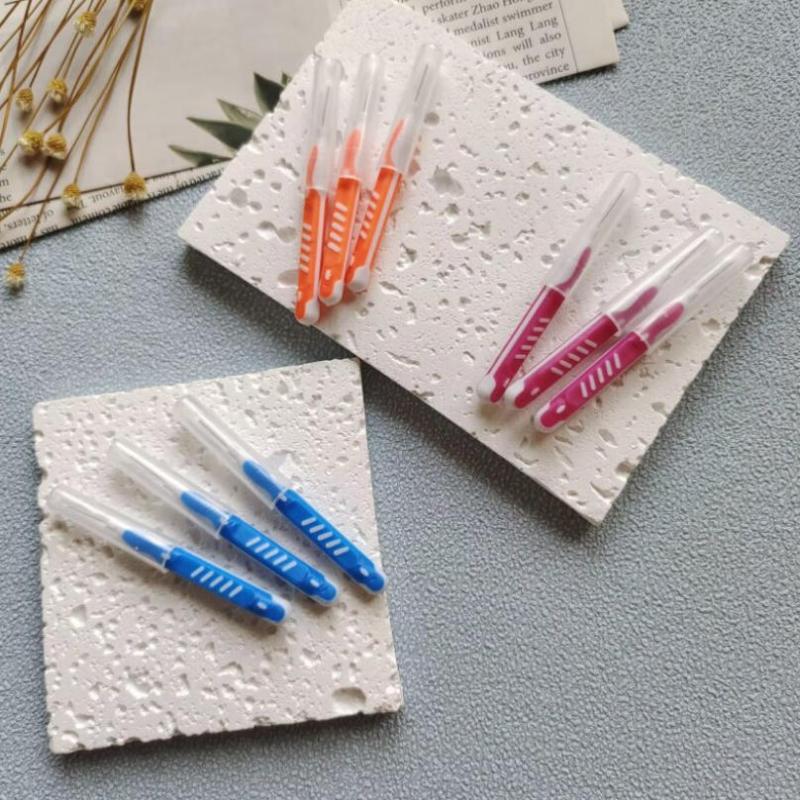 20Pcs/Box Interdental Brush Dental Teeth Brush Oral Cleaning Tool Removes Food And Plaque Cleaning Tools Soft Micro Brushes