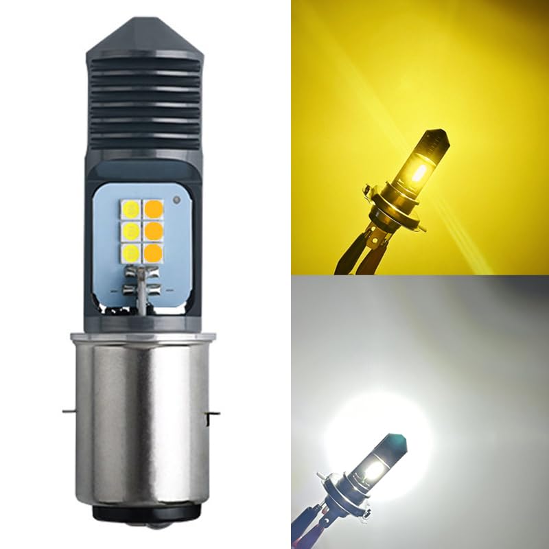 BA20D H4BS Motorcycle LED Headlight, HI/LO Switching, For Motorcycle Headlights,