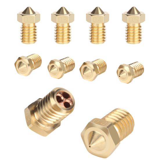 Hot End Treøyet Spraydyser Høy Holdbarhet Enkel å Installere Universell Høytrykksdyse 3D-skrivertilbehør