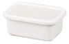 Pearl Metal Bran Kitchen Storage Container, White, 970ml, Enamel, Rectangular, HB-4481