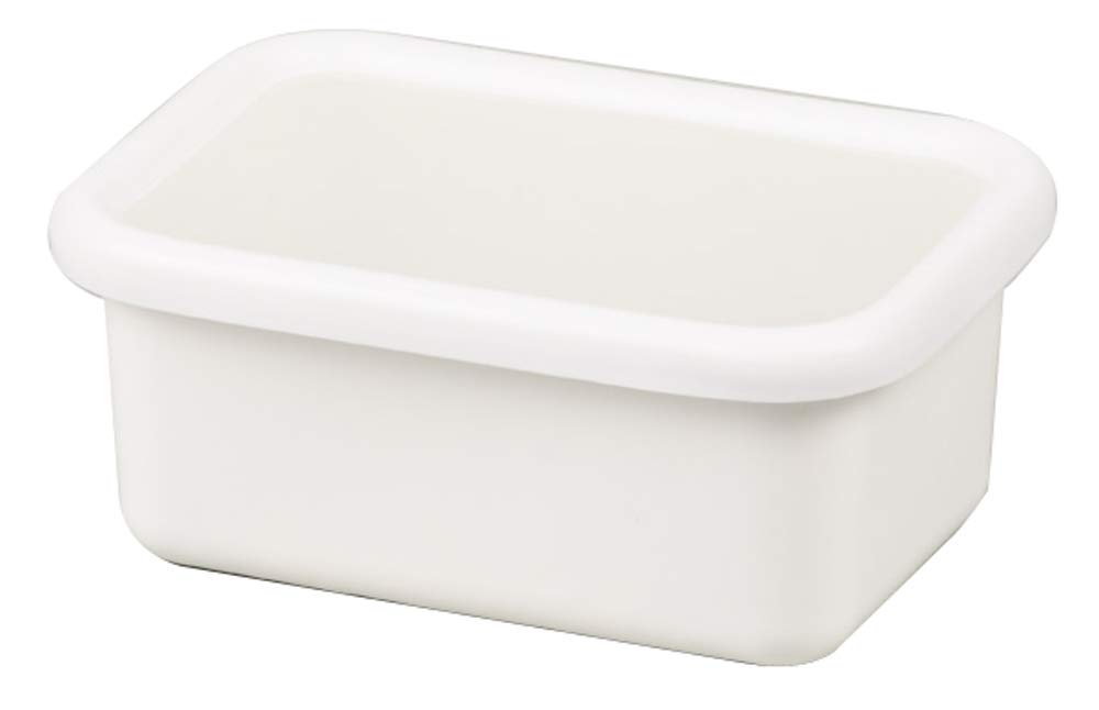 

Pearl Metal Bran Kitchen Storage Container, White, 970ml, Enamel, Rectangular, HB-4481