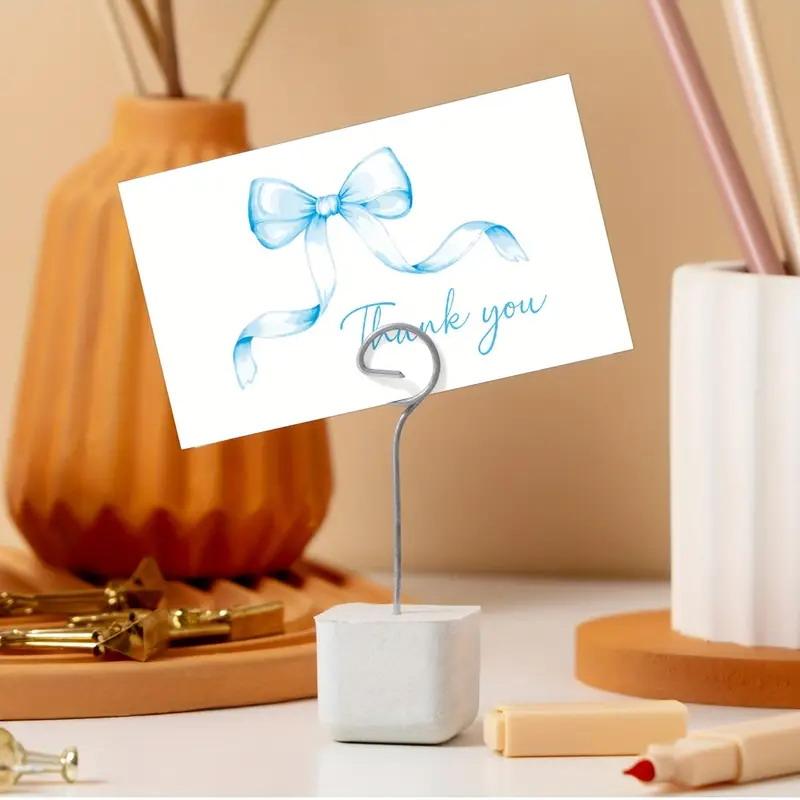 50 ks Děkovných karet pro podnikání Design třešní a růžové mašle Oslavní pozvánky Kartičky k balení dárků na párty