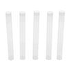 100pcs Clear Bead Storage Tubes PVC Test Tube with Lids for Sewing Needles Pins Small Buttons