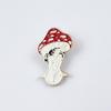 Colorful Creative Mushroom Man Cartoon Brooch – Metal Badge Accessory for Bags and Clothing
