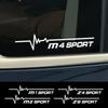 2PCS Car Window Sticker Reflective Decal Accessories For BMW Z4 E85 G29 Z3 E36 Z1 Z8 E52 M1 35i 40i M5 M2 M3 F80 M4 F82 G82 M6
