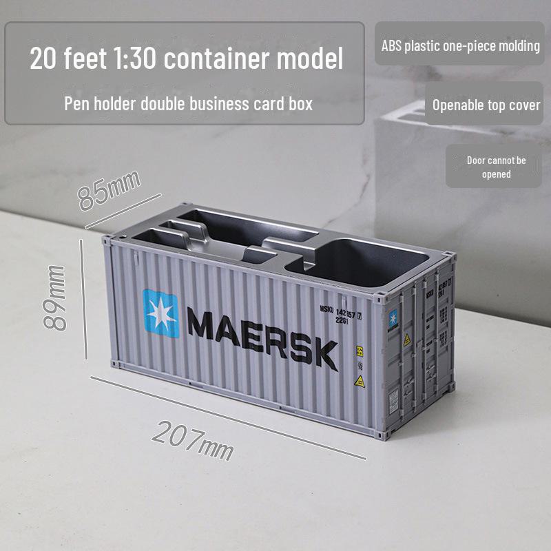 20ft Model Container Pen Holder & Business Card Box