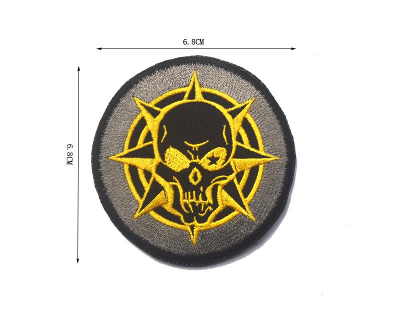 Outdoor CS Battle Embroidery Patch: CF Kill Icon, Double-sided Velcro Armband