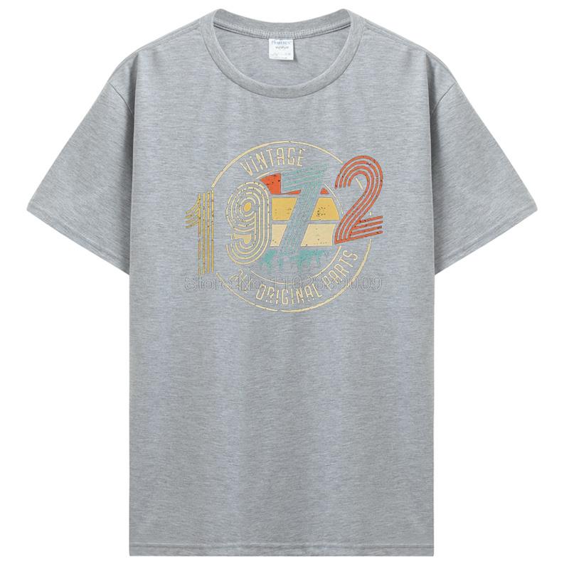 Vintage 1974 1962 1974 1982 All Original Parts Birthday Gifts Men T-Shirt Funny Tees Cotton T Shirt  Harajuku Streetwear
