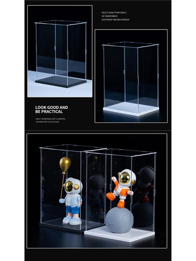 Acryl-Displaybox für Actionfiguren, Tonmodelle, Bausteine, Anime-Figuren, Puppen und zur Aufbewahrung