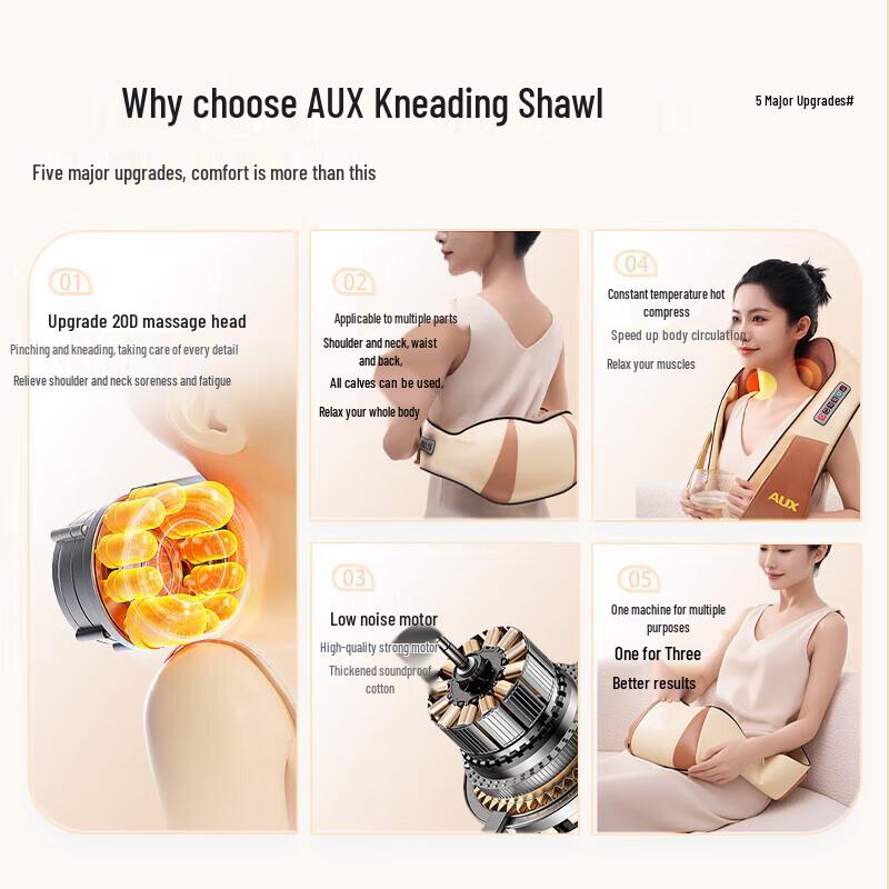 Aux Shoulder & Neck Massage Shawl