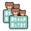 BABY IN CAR Baby Ride On Stickers, Car Magnetic, Pack of 2