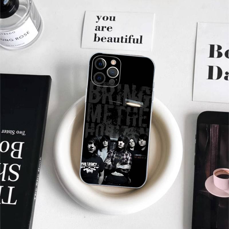 Rock Band B-Bring M-Me The H-Horizon For IPhone 11 12 13 14 15 16 17 Pro Max Plus Air Transparent Clear Shockproof Case