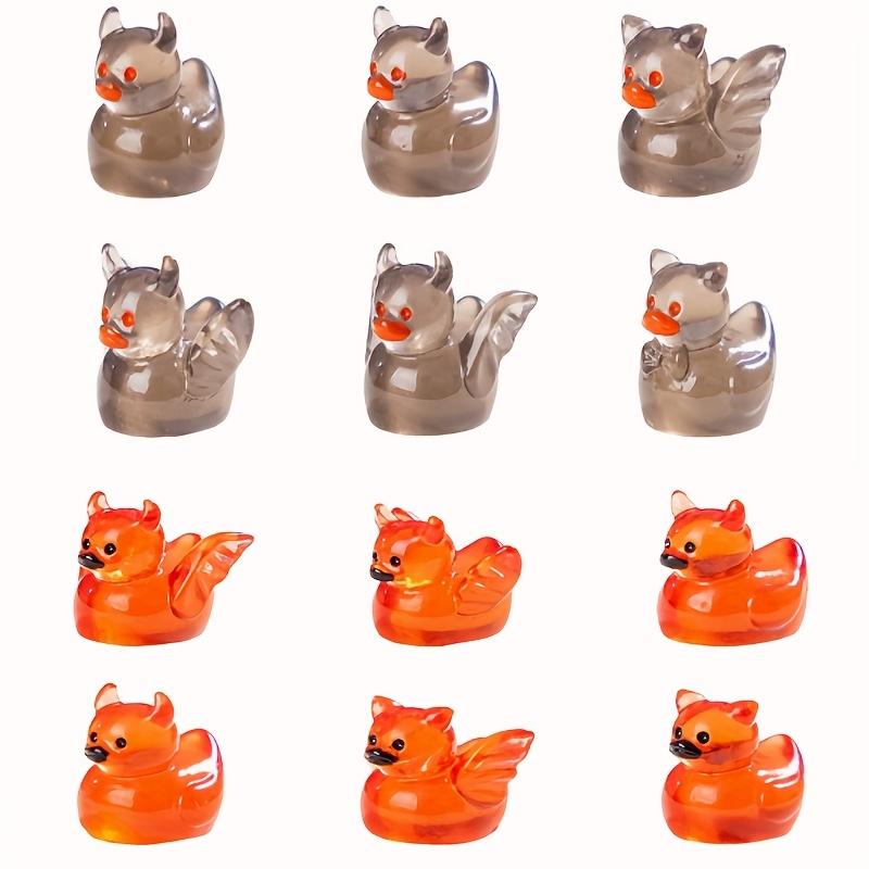 50/30 Stuks Glow-in-the-Dark Mini Hars Duivel Eend Lichtgevend Kleine Eend Micro Landschap Voor Huis Poppenhuis Aquarium Ornament Decor