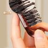 Foldable Boar Bristle Hair Brush Portable Styling Comb for Voluminous Hair and Makeup