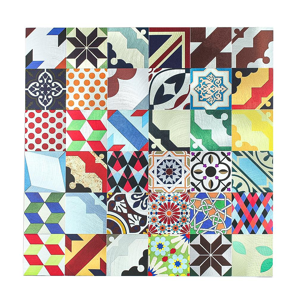 

1 лист ПВХ мозаика плитка настенная наклейка на фартук для кухни ванная комната самоклеящиеся водонепроницаемые обои украшенный декор