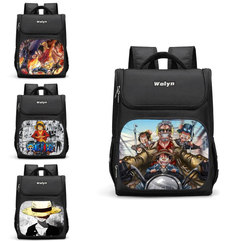 Spacious Luffy Zoro Backpack For Elementary Boys And Girls With Double Layer Oxford Fabric