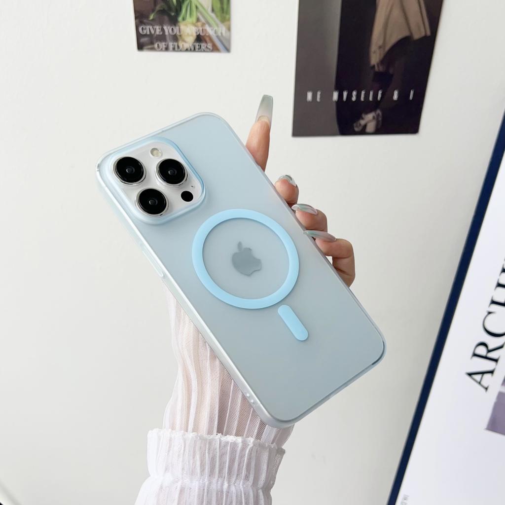Matte Ultra-Thin for Magsafe Case For iPhone 17 16 15 14 13 12 Pro Max Plus Magnetic Wireless Charger Hard PC Translunt Cover