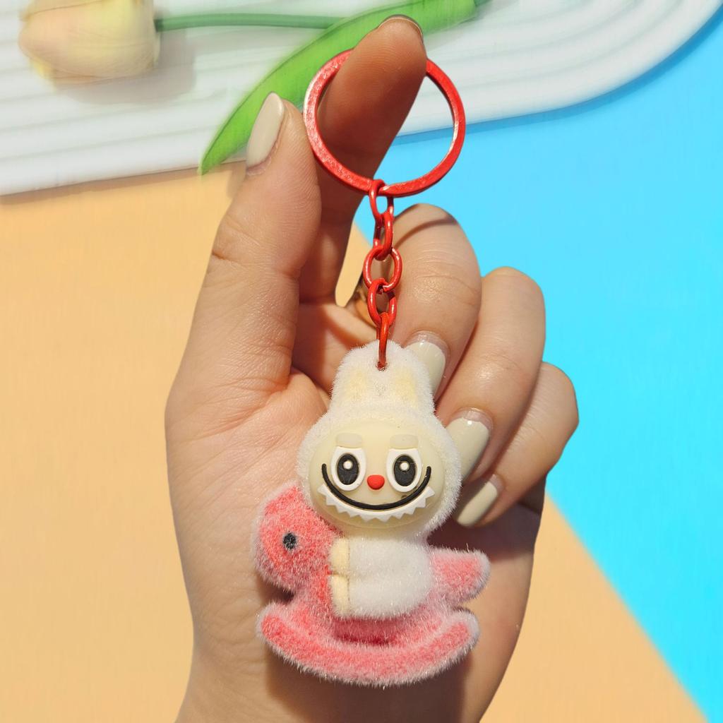 Keychain DIY Jewelry Accessories Three-dimensional Doll Cute Grain Tide Play Car Bag Pendant