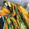 Luxury Brand Women Summer Scarves Shawls Bamboo Print Wraps Soft Female Beach Yellow Bandanna Foulard Muffler Scarf