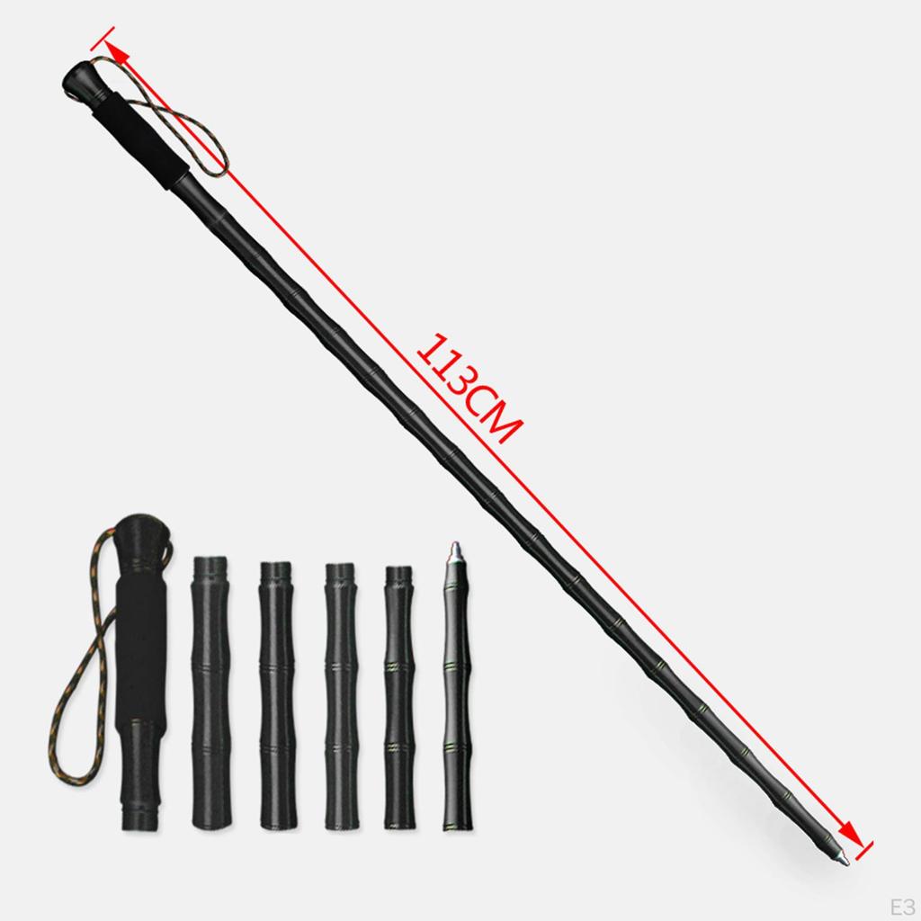 Anti Shock Multifunctional Aluminum Alloy Collapsible Adjustable Walking Hiking Outdoor Backpacking