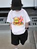 Lovable SpongeBob Short Sleeve T Shirt For Kids Summer Cute Cartoon Crewneck 3-14