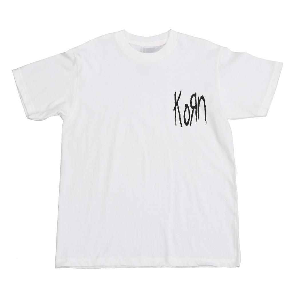 Logo KORN Heavy Metal Band T-Shirt 100% Cotton Graphic Tee Men Women Summer Streetwear Top
