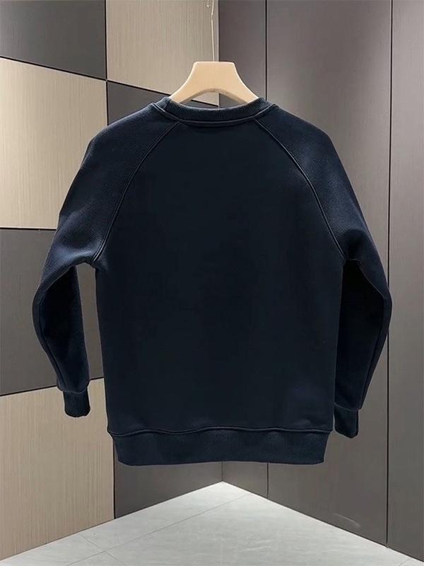 Men's Korean Style Trendy Casual Round Neck Sweatshirt – Loose Fit Long Sleeve Pullover