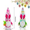 Easter Gnome Ornament: Faceless Bunny Doll with Long Hat for Desktop Decoration