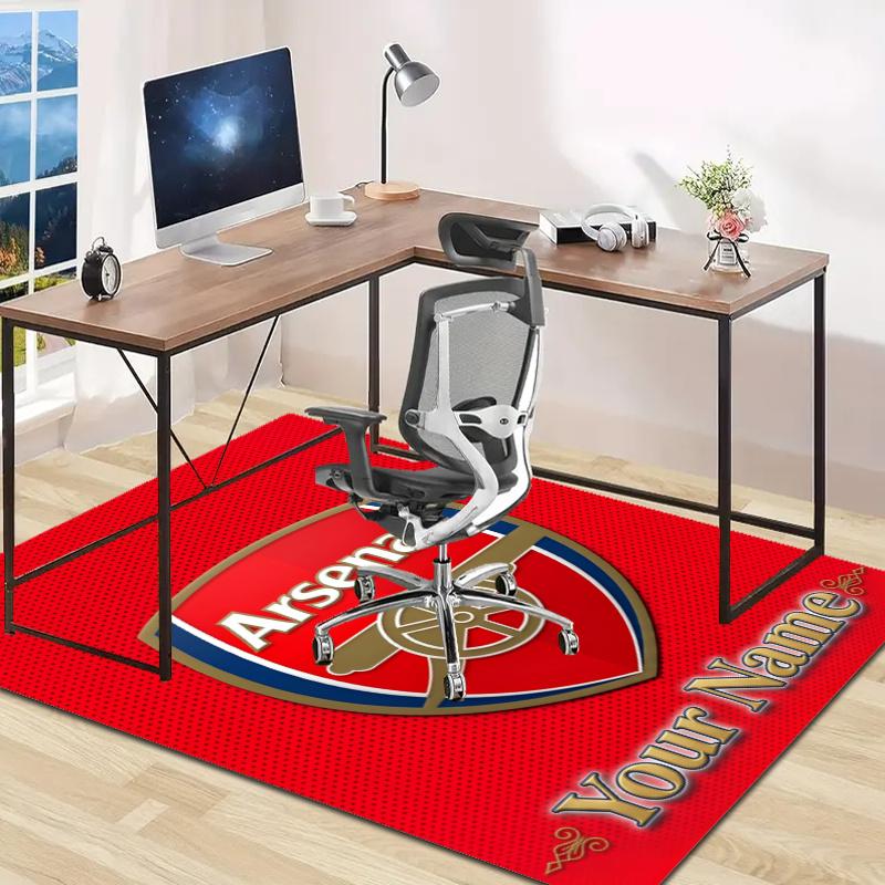 A-Arsenal Design Area Rug Personalized Name- Non-Slip, Soft & Cozy Floor Mat for Living Room, Office - Indoor/Outdoor Carpet